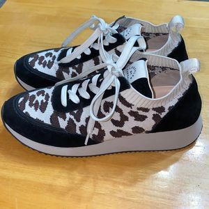 Loeffler Randall Remi sneakers leopard print 8.5